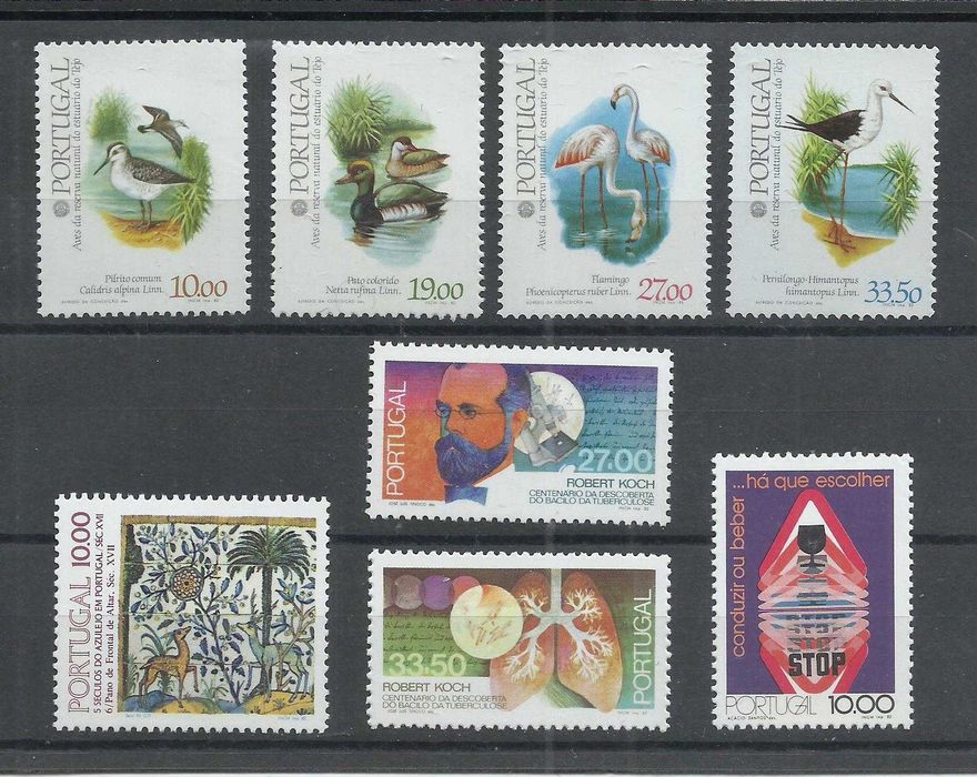 Selos portugueses – Ano de 1982, 35 selos como novos
