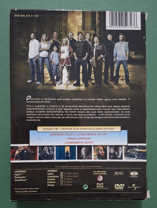 Série Heroes - 1ª temporada completa (7 DVDs) artigo novo