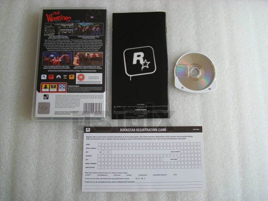 The Warriors playstation psp