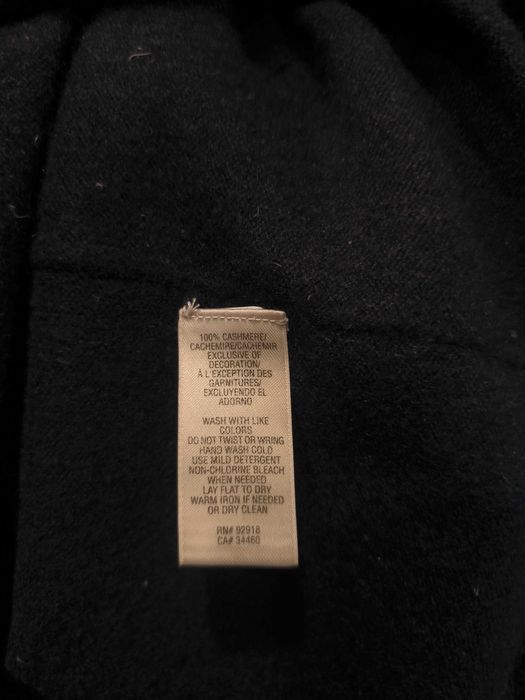 Sweter Juicy Couture Kaszmir Logo Serek Damski Czarny