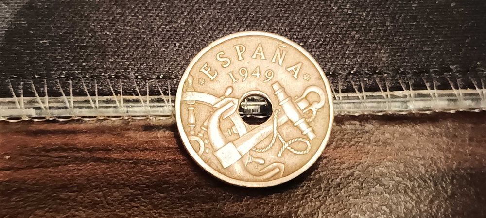 Moneta Hiszpania 50 centymów, 1949