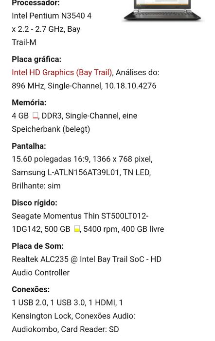 Computador lenovo