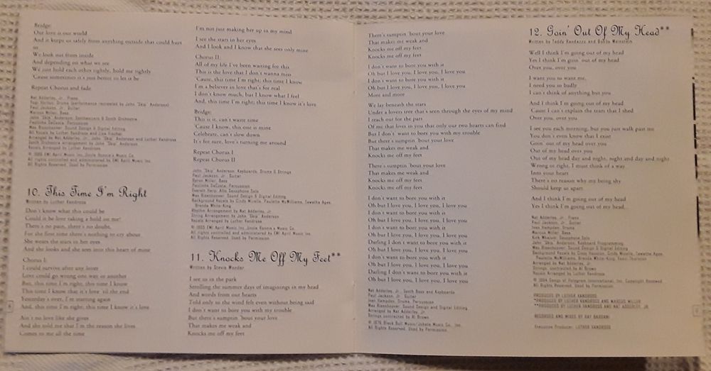 CD Luther Vandross - Your Secret Love