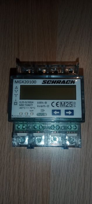 Licznik energii, LCD, 100A, MID, 2 taryfy (nowy)