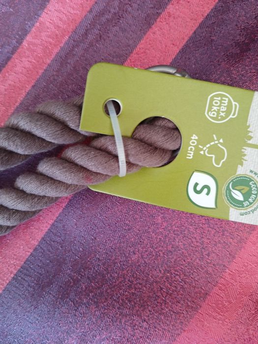 Obroża Naturally good rozm S kolor brazowy