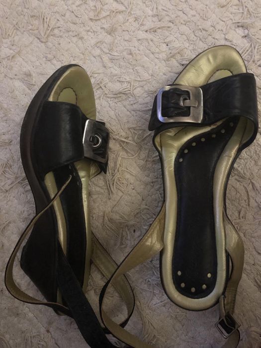 Genuine Leather Sandals Size 39