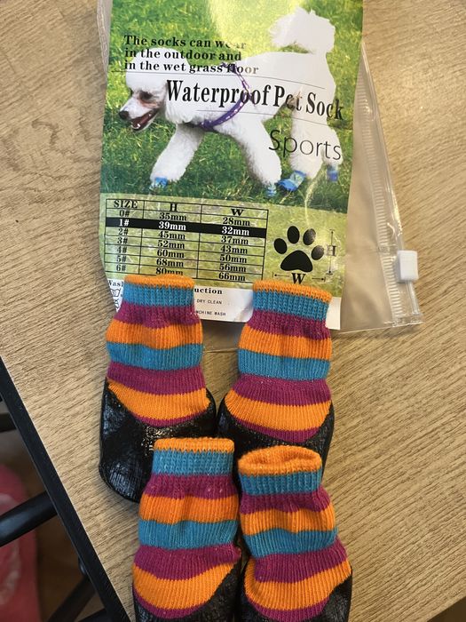 Skarpetki podgumowane dla psa rozmiar S