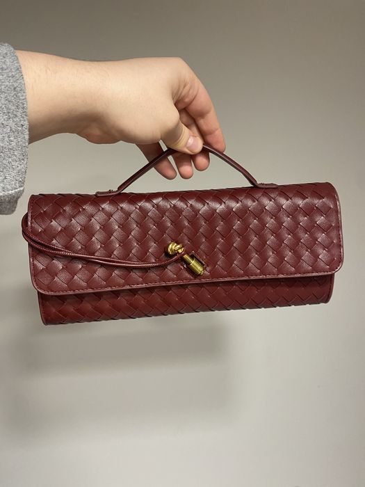Bottega Veneta skóra naturalna torebka