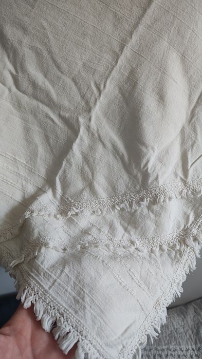 Chusta duża ogromna  Promod beżowa boho