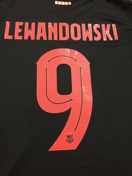 (Nowe) Nike Koszulka FC Barcelona Away 24/25 #9 Lewandowski R.S-3XL