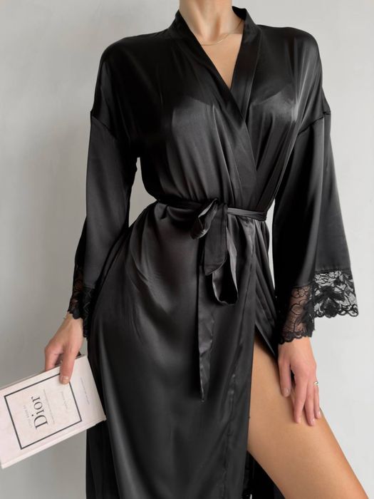 Подарунок! Розкішний жіночий халат! Атласный женский на подарок!