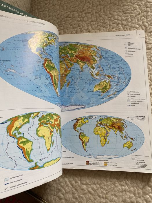 Atlas geograficzny Świat Polska