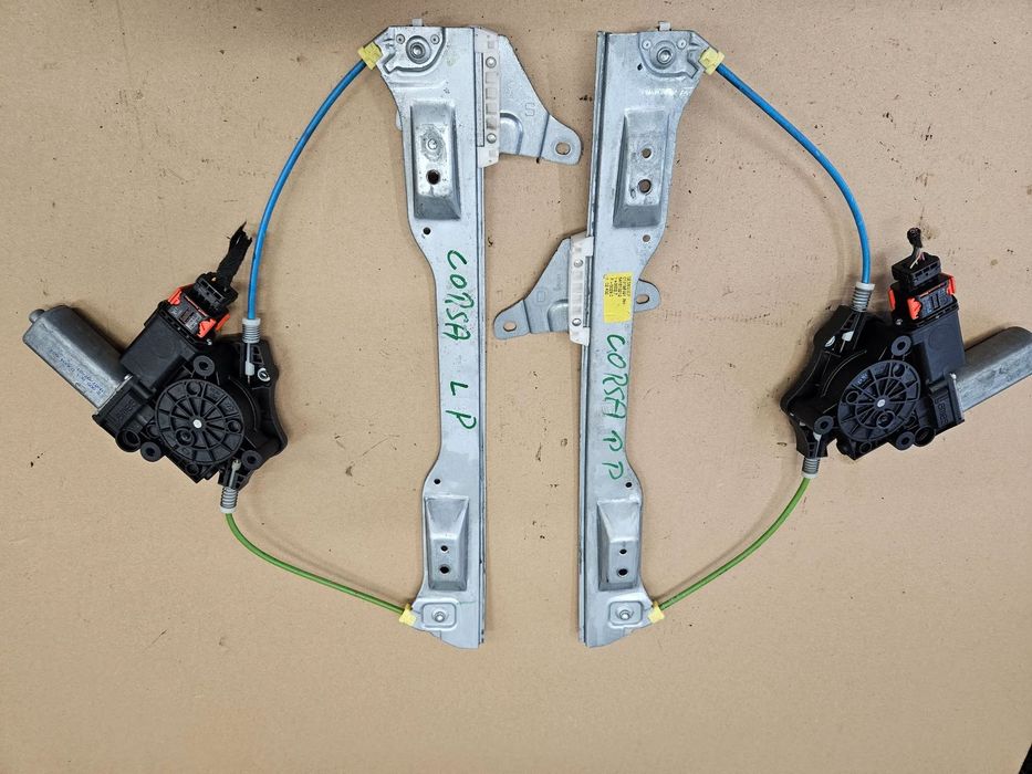 Opel Corsa D mechanizm podnośnik szyby przód przedni prawy lewy