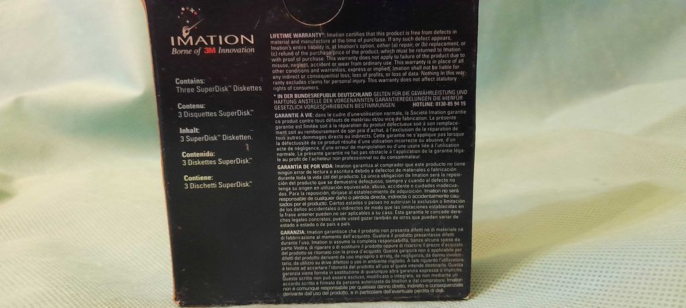 Dyskietki Imation, Super Disk 120 MB (3 sztuki)
