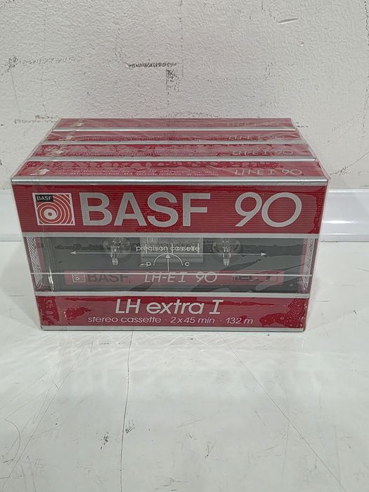 Kasety Audio BASF LH Extra I 90 | Zestaw 4 szt. | NOWE w folii | NOS
​Opis: