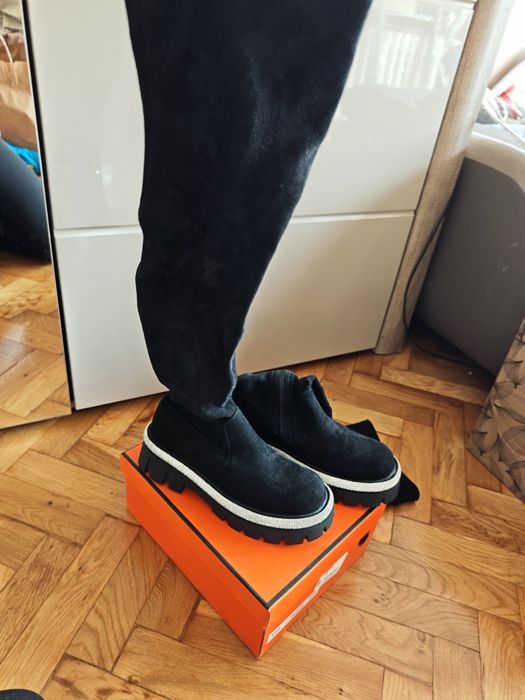 Kozaki za kolano nowe 38(24,5cm)