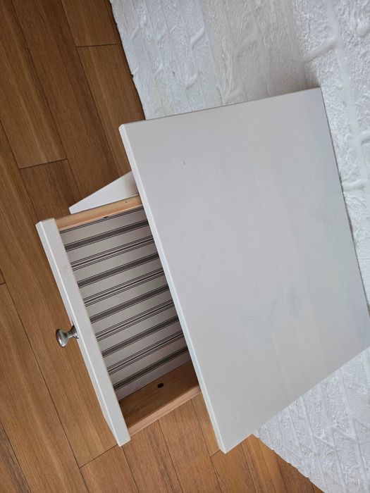 Szafka stolik nocny Hemnes Ikea biały