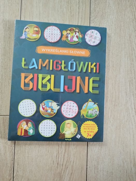 Łamigłówki biblijne wykreślanki 7+