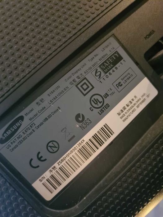 Monitor Samsung LS19A10NS/EN