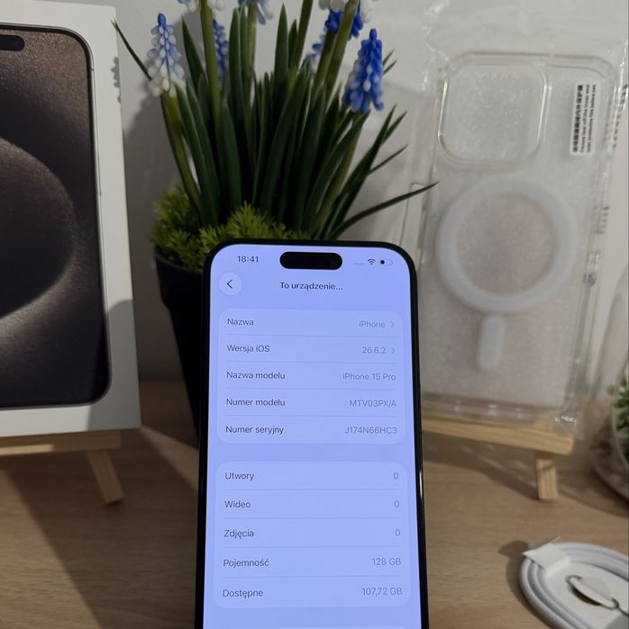 iPhone 15 Pro 128GB | Stan Prawie Idealny | GWARANCJA