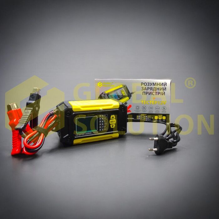 Зарядний пристрій 12V 6A Battery Charger + Test EU-plug GS-1206
Зарядн