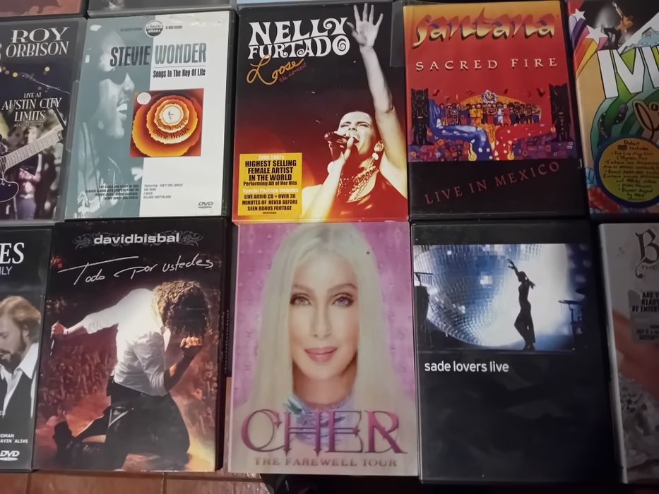 Conjunto de 25 Dvds Musicais Diversos Originais