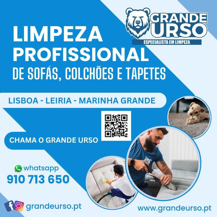 Limpeza de Sofás, Colchões e Tapetes em Leiria e Marinha Grande