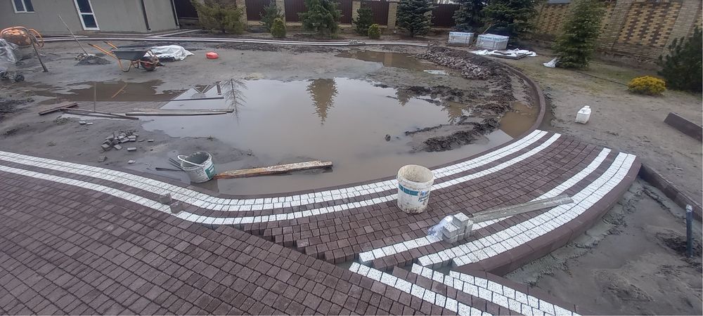 Укладка тротуарной плитки Днепр