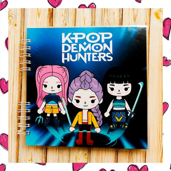 Książka na rzepy K-pop Demon Hunters. Lamibook. Huntrix. Album