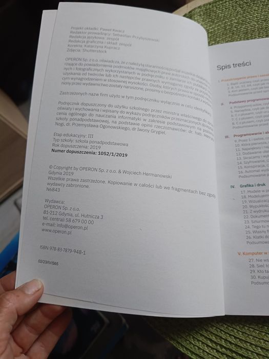 Podręcznik informatyka operon zakres podstawowy