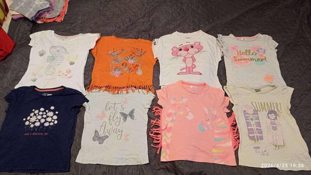 8 t-shirt dla dziewczynki r 116