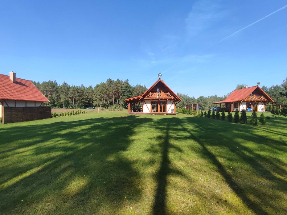 Domek nad jeziorem, Kaszuby, linia brzegowa, kominek, Zagroda Szarlota