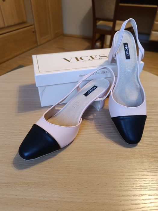 Nowe sandały na obcasie Vices 9019-20 Pink rozmiar 39