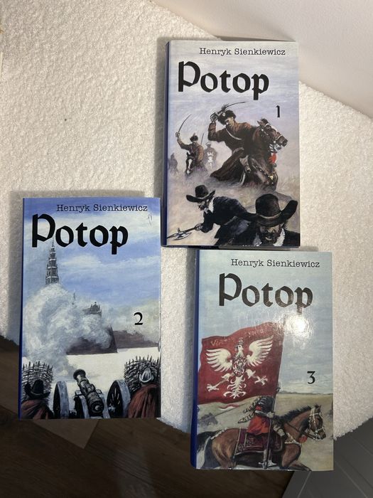 Książki „Potop” trzy tomy