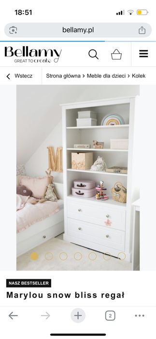 Regał biały Bellamy