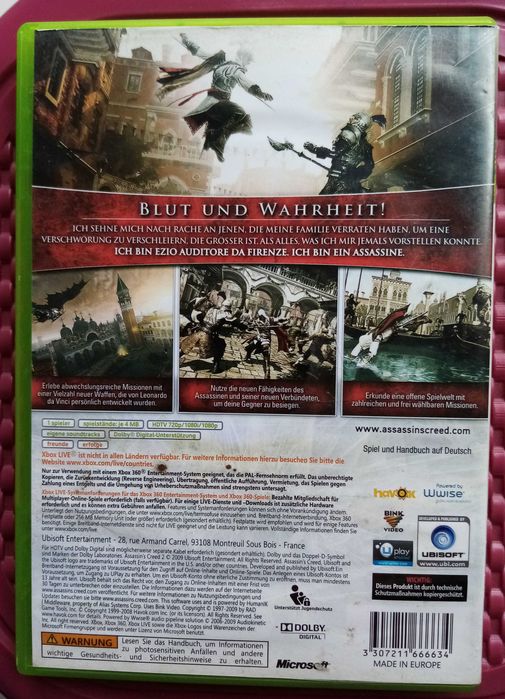 ASSASSIN'S CREED II - JOGO XBOX 360