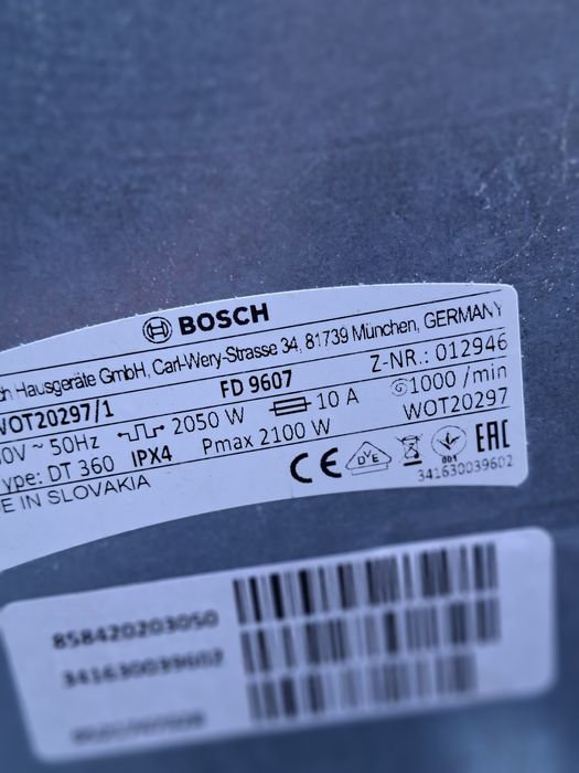 Pralka bosch z Niemiec