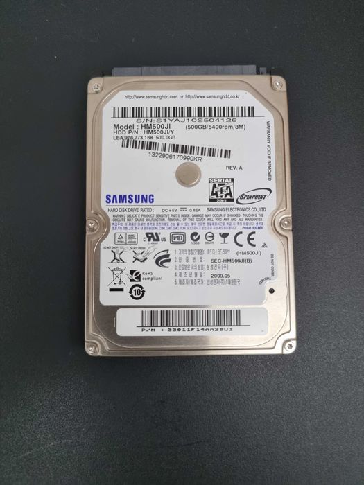 Disco Rígido 2,5' 500GB Samsung