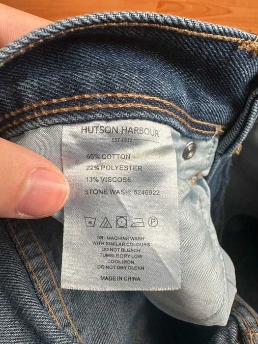 Jeansy Hutson Harbour – Nowe z Metką – S/M unisex W30 L31 Custom Paint