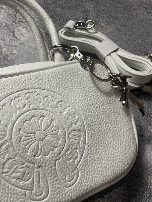 ! БЕЗ ПРЕДОПЛАТ ! Жіноча сумка Chrome Hearts чорна, біла сумка Хром Хартс