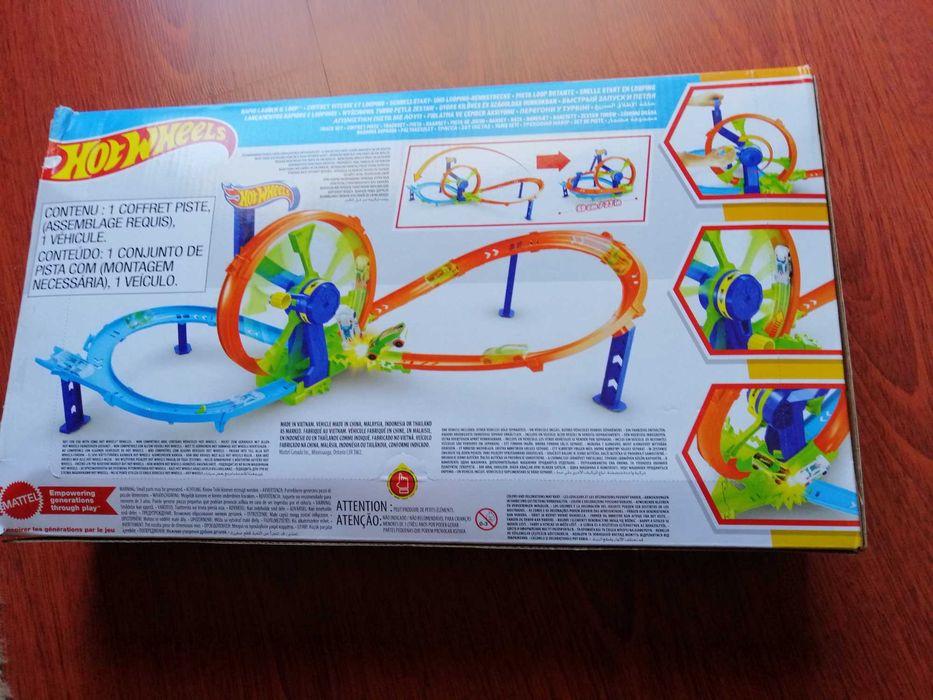Hot Wheels Reto Tubina pista para carros, criança