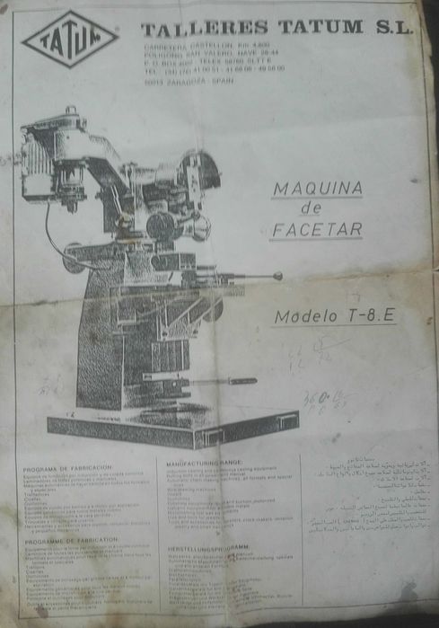 Vende-se Máquina de Lapidar/Facetar Ourives