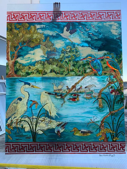 Vitrais pintados à mão