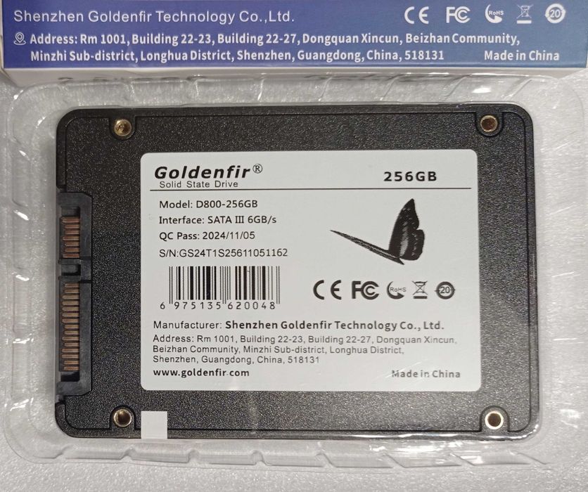 SATA SSD на 256gb Новый