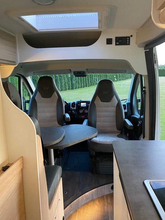 Wynajem kamper Carthago Chrzanów camper van campervan Ducato nowy 4os