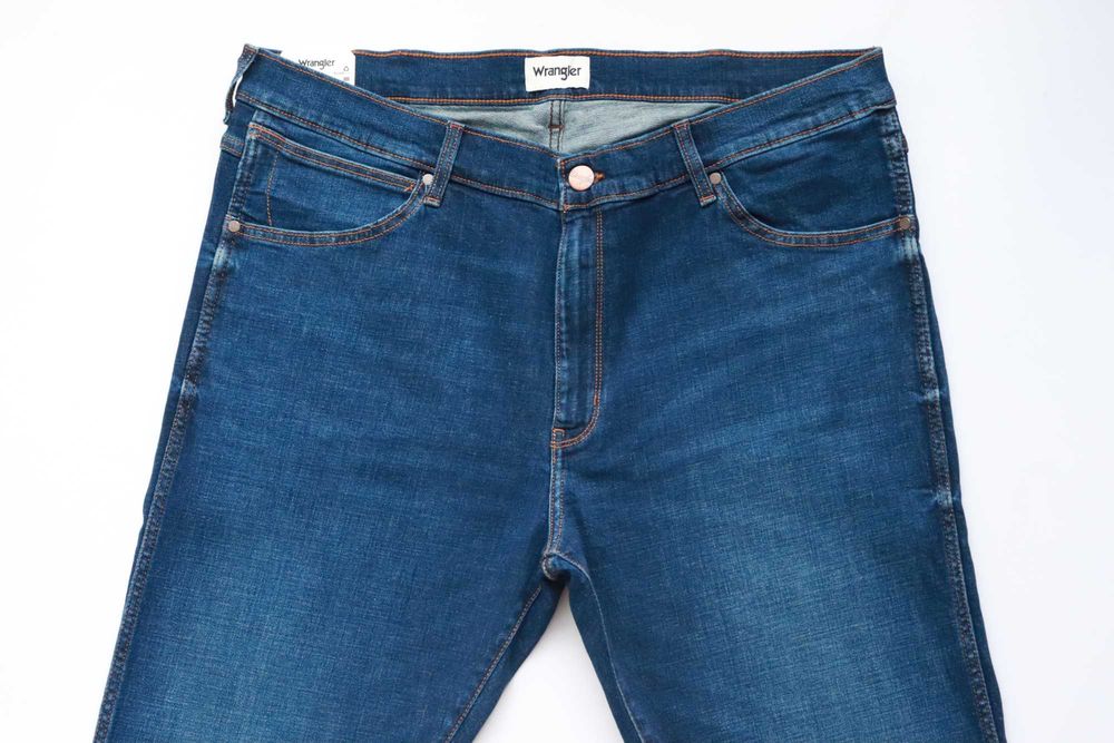 WRANGLER LARSTON 812 W40 L32 męskie spodnie jeansy slim tapered nowe