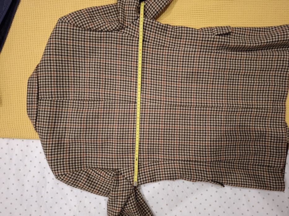 Blazer tweed em lã