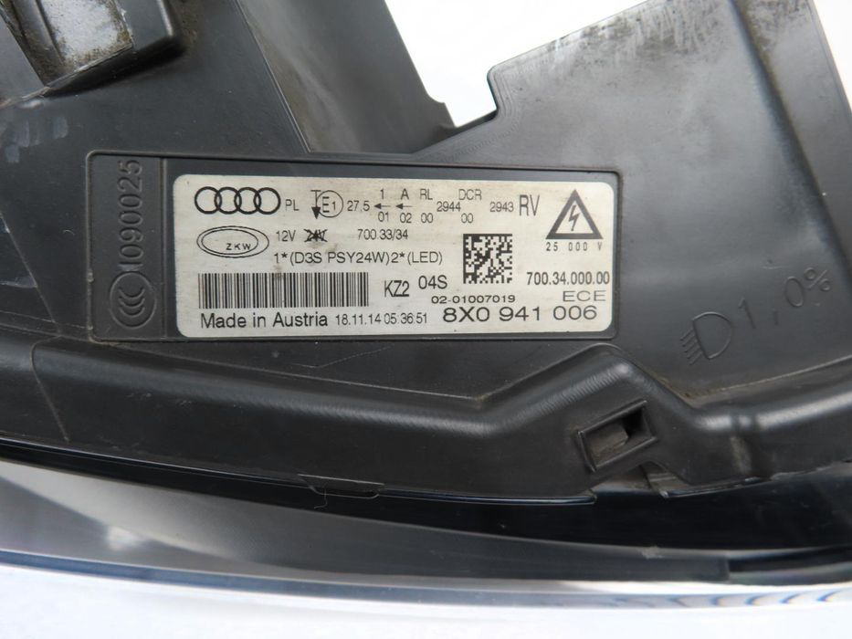Farol Xenon Audi A1 Ref: 8X0941006 2010 - 2026