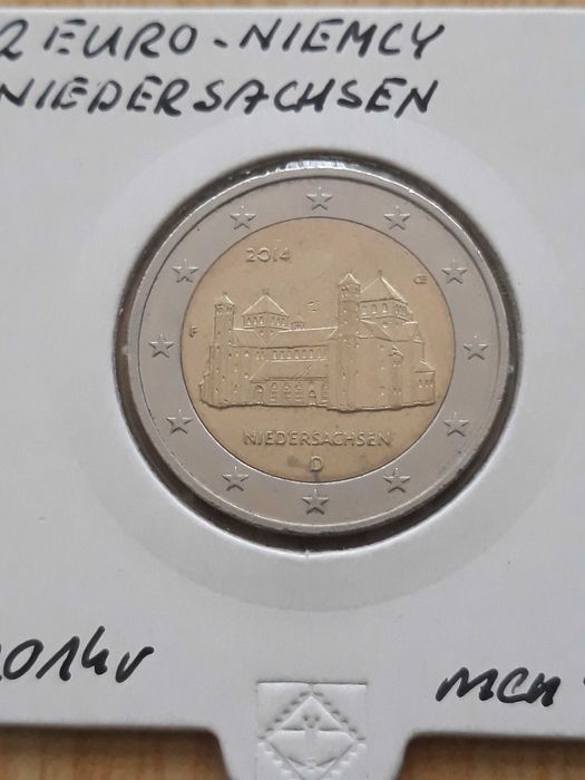 2 Euro Niemcy Niedersachsen 2014 r. men F