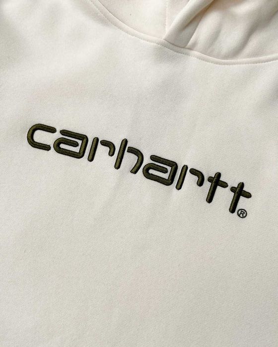 Худі Carhartt WIP Logo Hoodie Cream